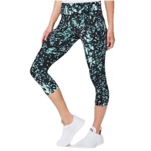 Lululemon Fast Free Leggings Size 10 Black 7/8 Tight II Nulux 25" Pixel Haze